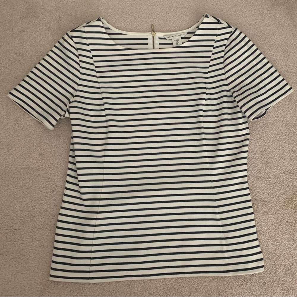 Banana Republic Striped Blouse size 8P